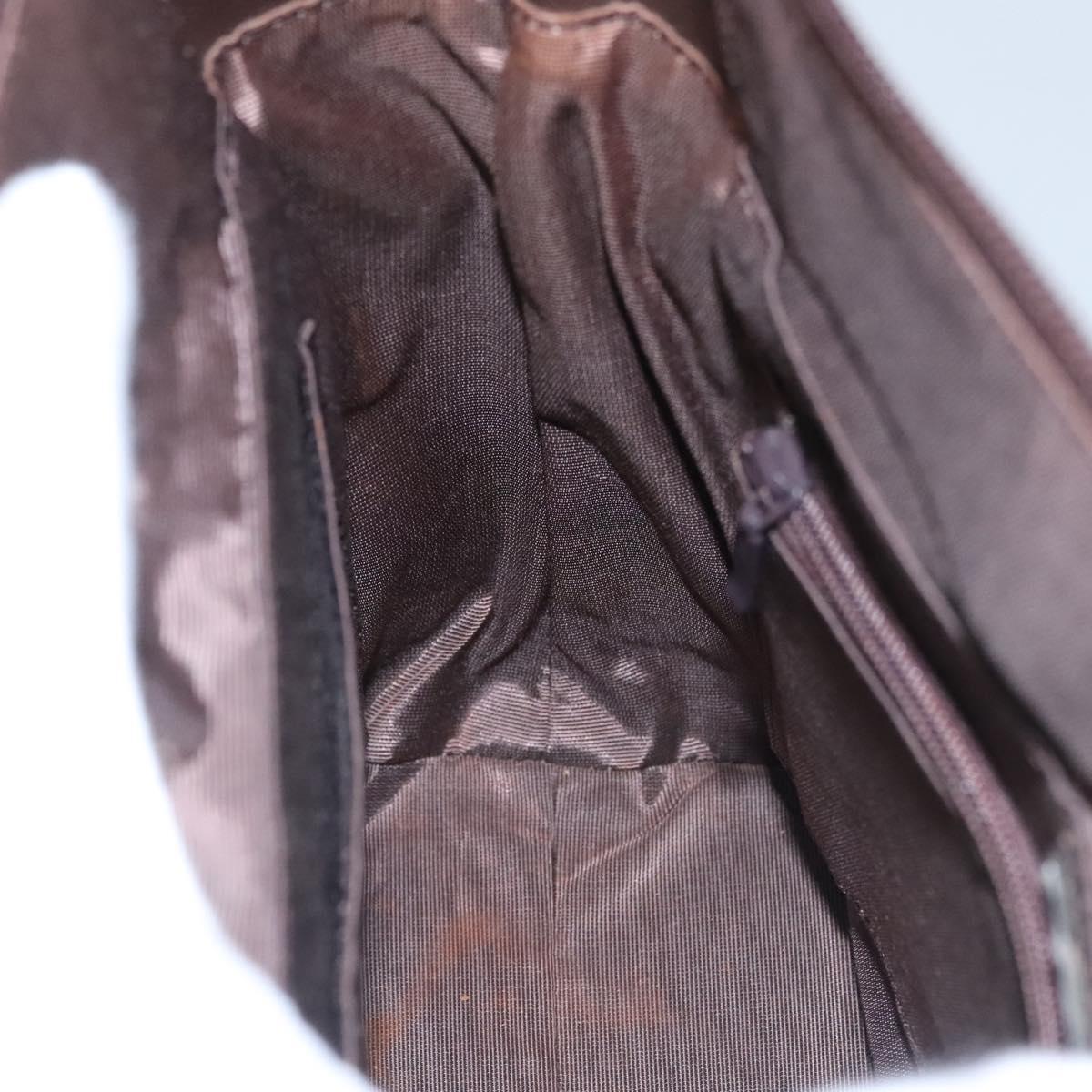 BURBERRY Nova Check Hand Bag Canvas Beige Auth 110211