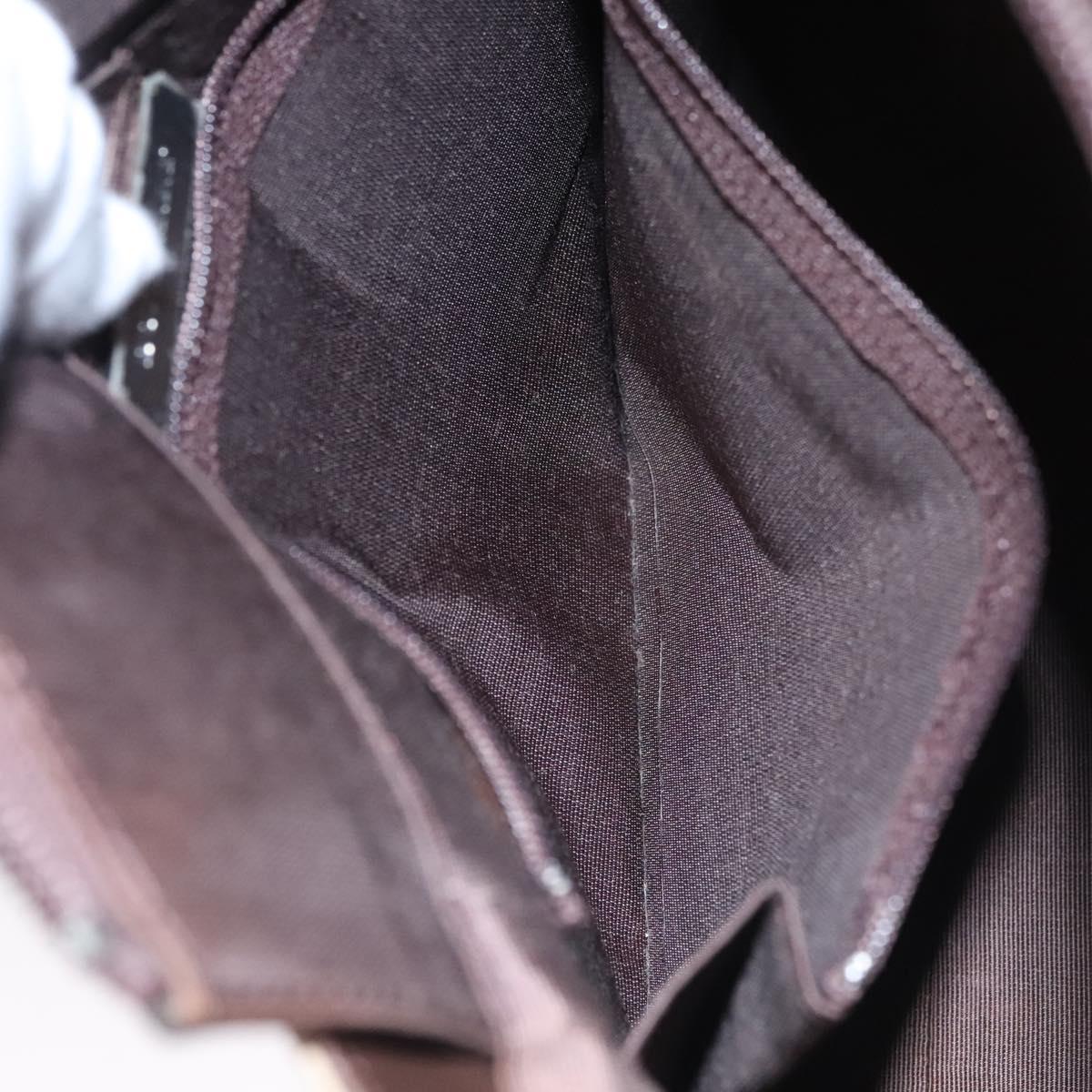 BURBERRY Nova Check Hand Bag Canvas Beige Auth 110211