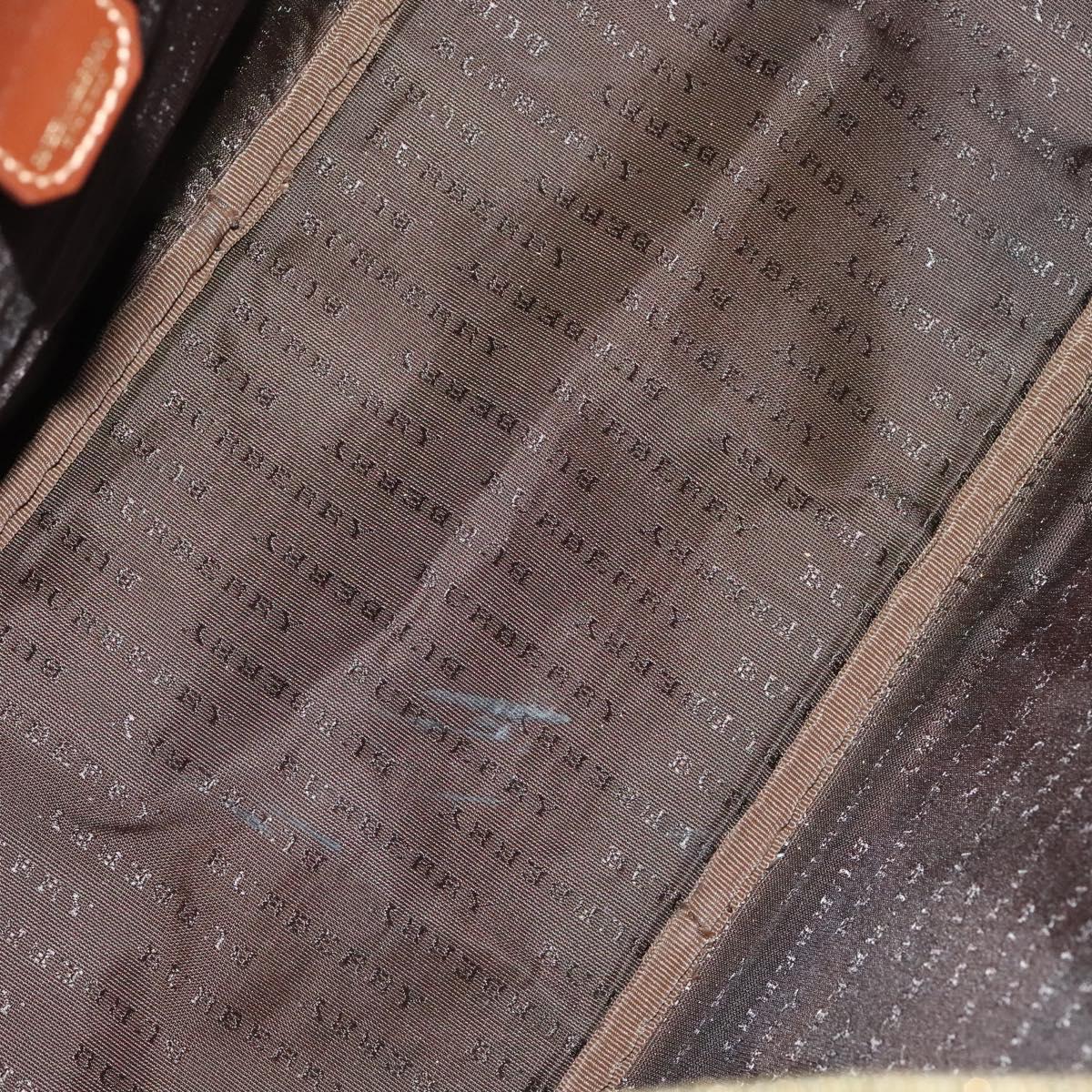 BURBERRY Nova Check Shoulder Bag PVC Beige Auth 110240