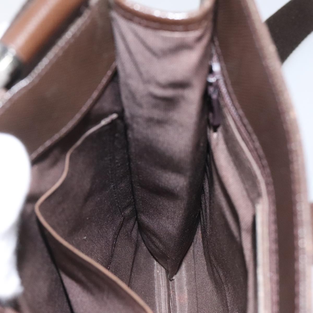 BURBERRY Nova Check Shoulder Bag Canvas Beige Auth 110242