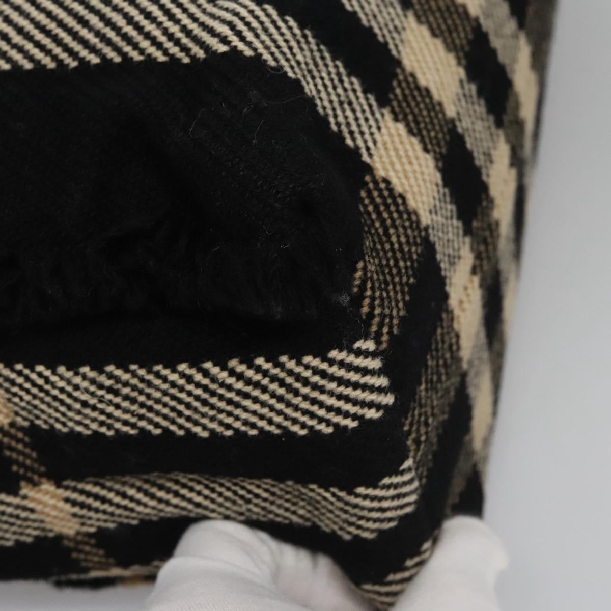 BURBERRY Nova Check Hand Bag Canvas Black Auth 110246