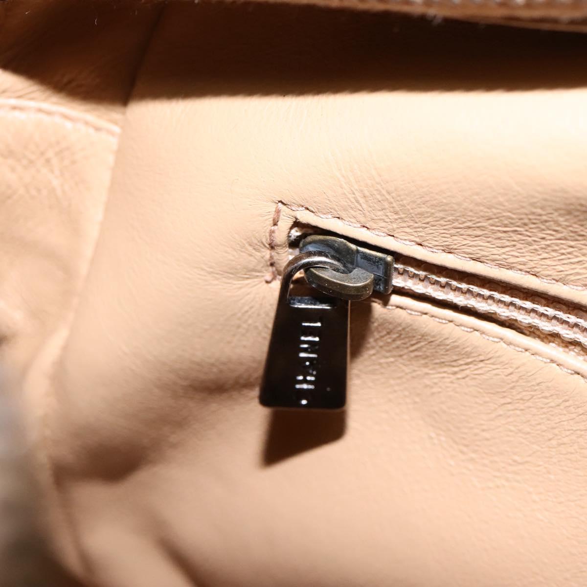 CHANEL Bicolore Shoulder Bag Patent leather Yellow CC Auth 110286