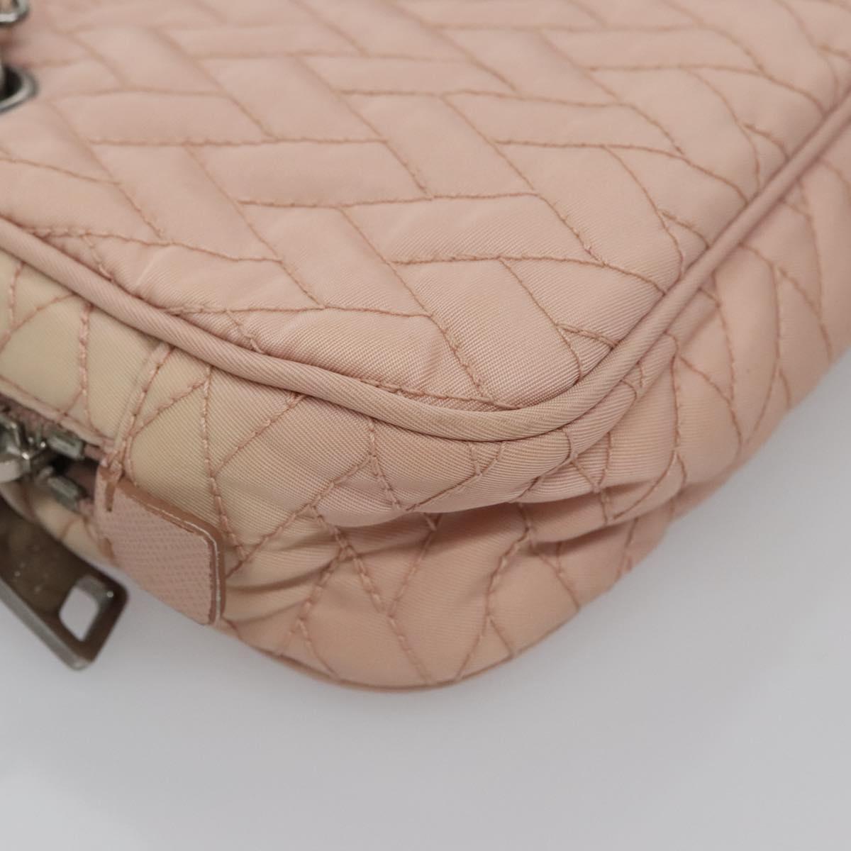 PRADA Hand Bag Nylon 2way Pink Auth 110297