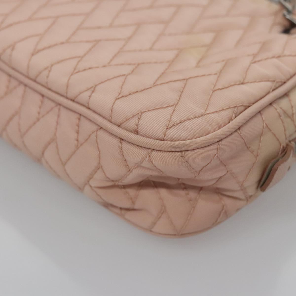 PRADA Hand Bag Nylon 2way Pink Auth 110297