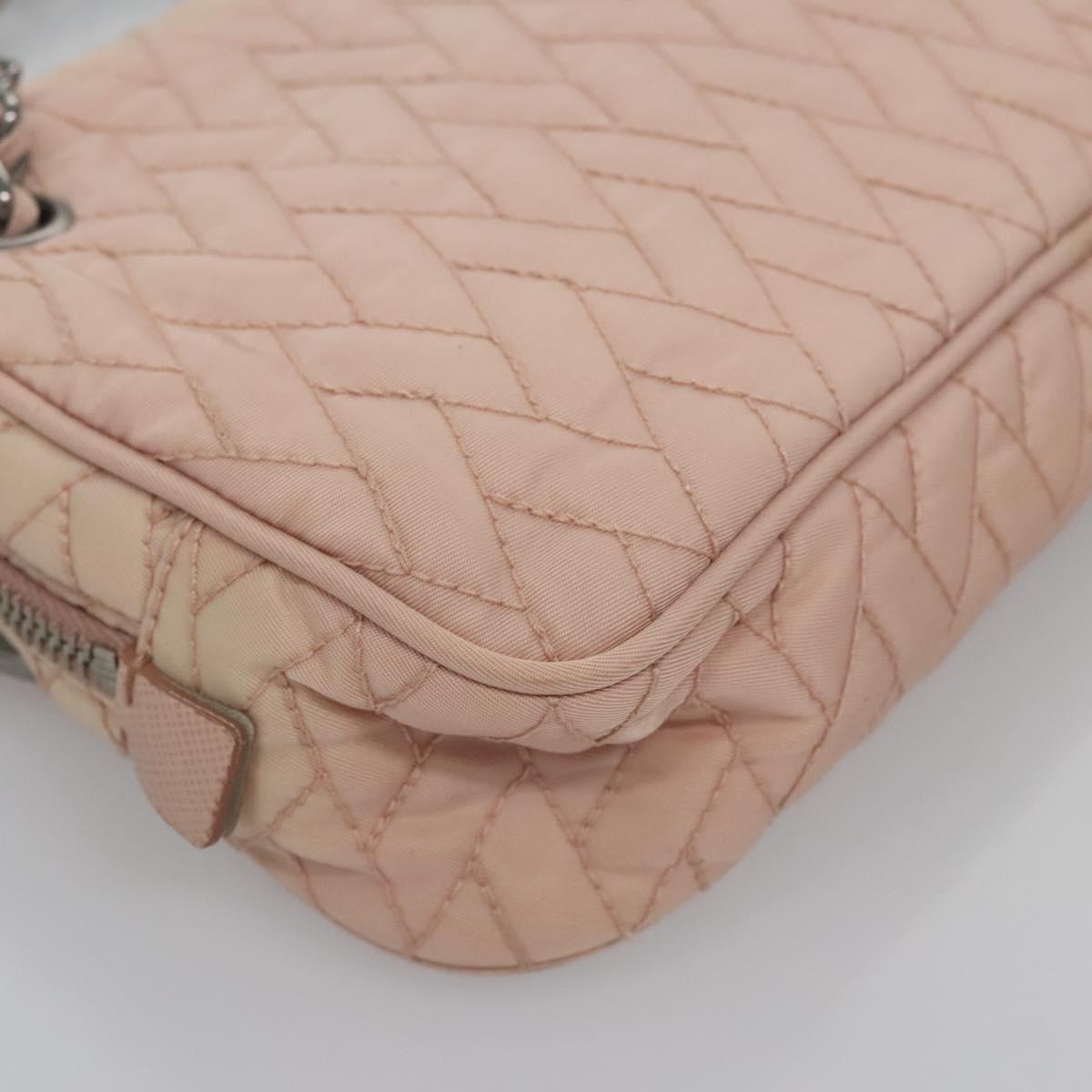 PRADA Hand Bag Nylon 2way Pink Auth 110297