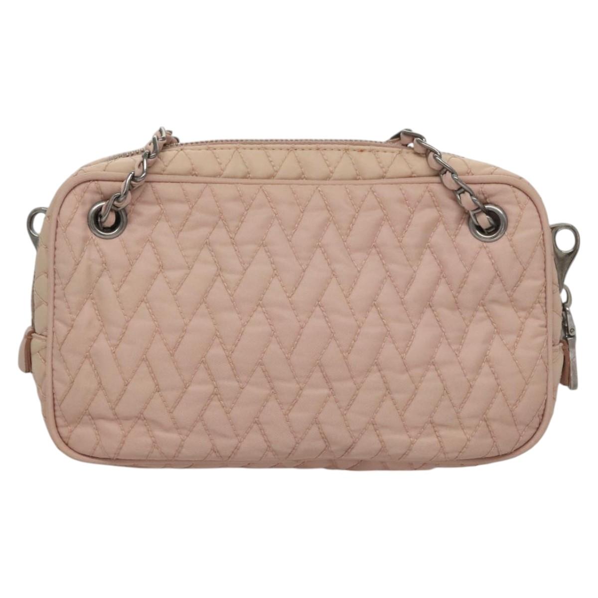 PRADA Hand Bag Nylon 2way Pink Auth 110297
