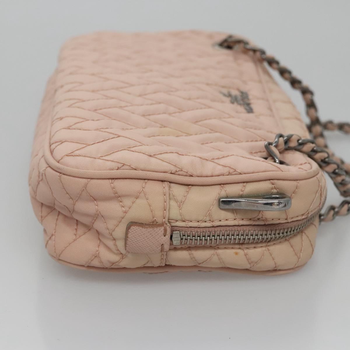 PRADA Hand Bag Nylon 2way Pink Auth 110297
