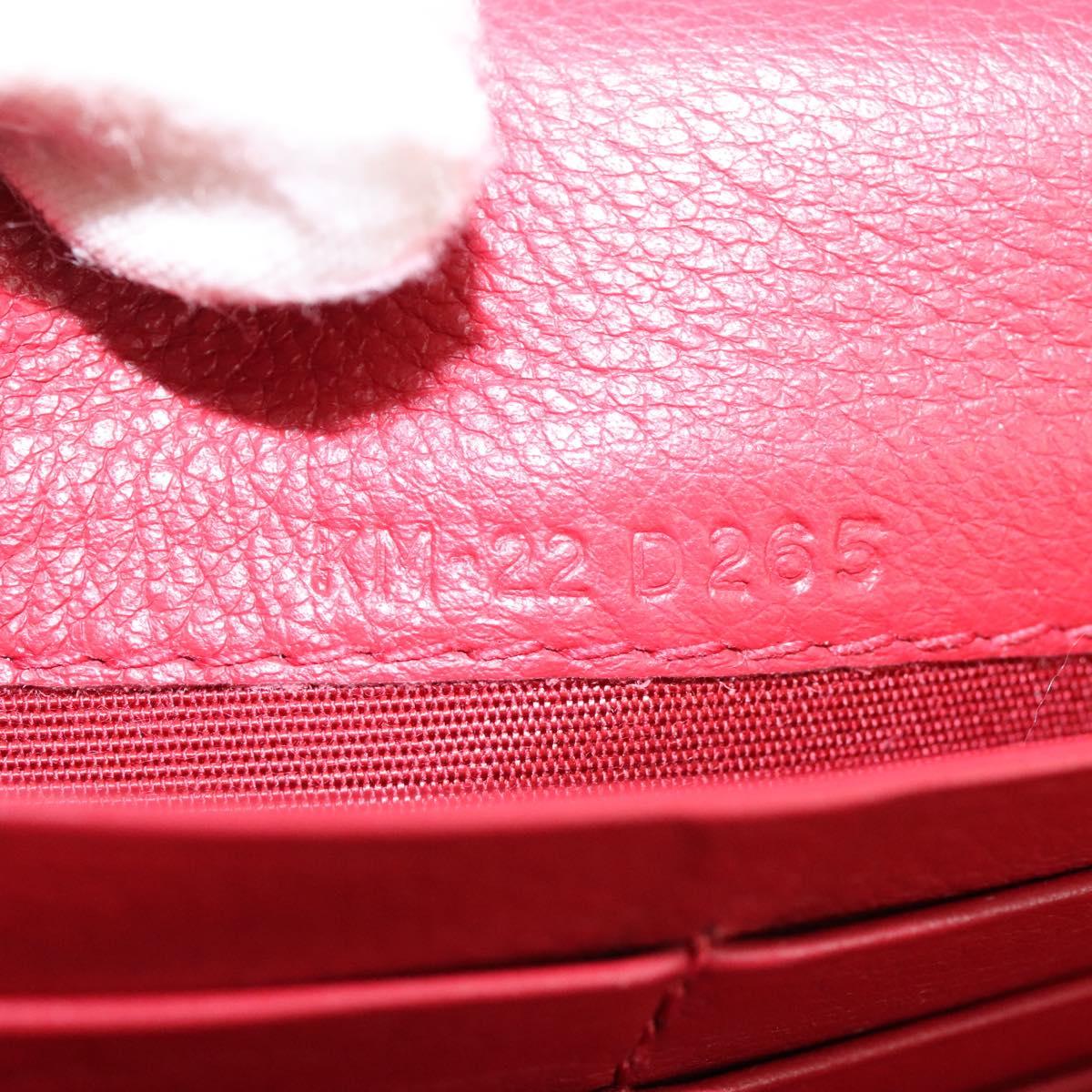 Salvatore Ferragamo Gancini Chain Shoulder Wallet Leather Black Auth 110302