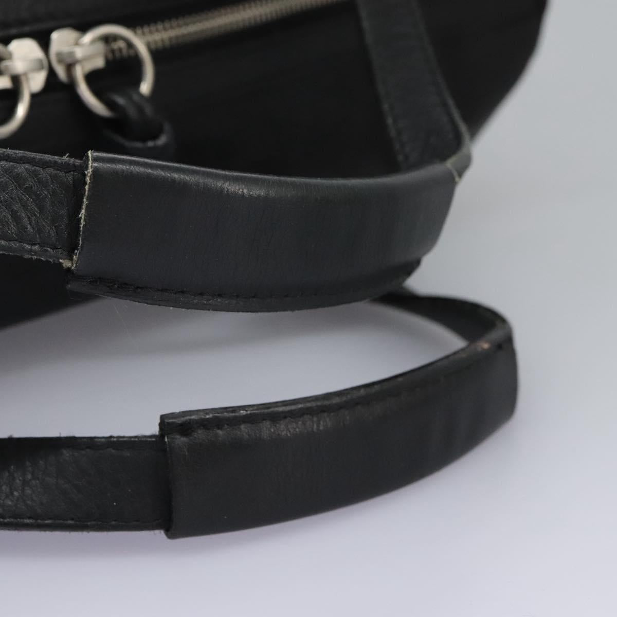 Chloe Hand Bag Leather Black Auth 110305