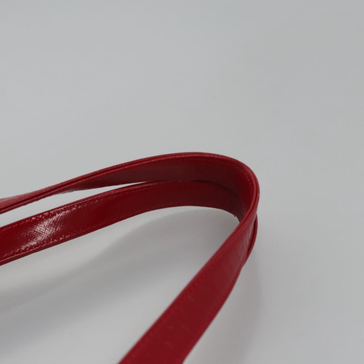 BURBERRY Nova Check Hand Bag Canvas Beige Red Auth 110306