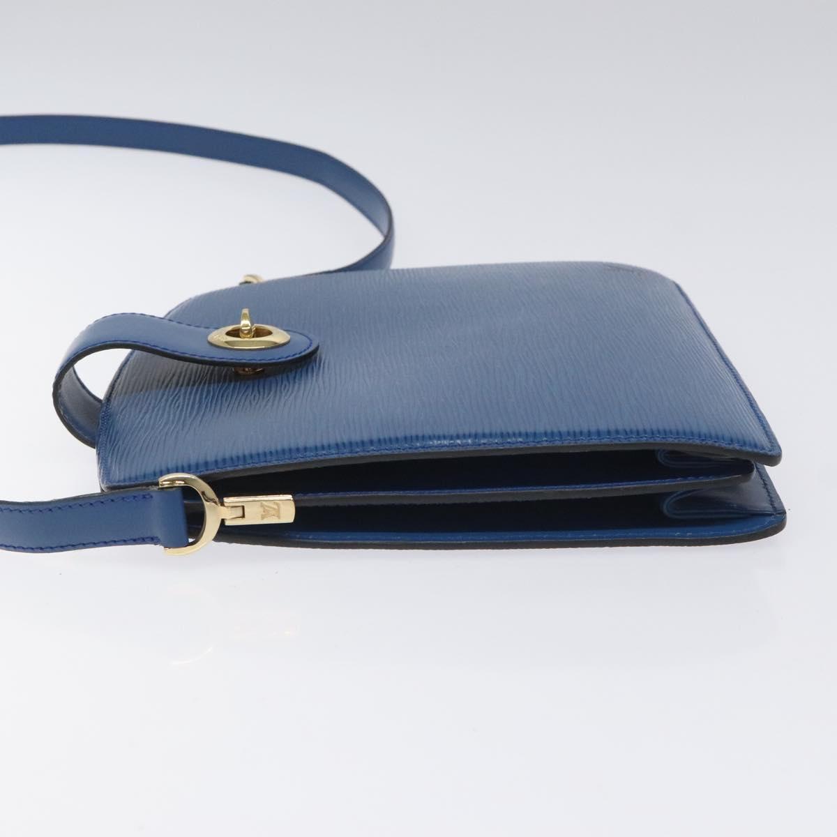 LOUIS VUITTON Epi Capuchin Shoulder Bag Blue M52345 LV Auth 110329