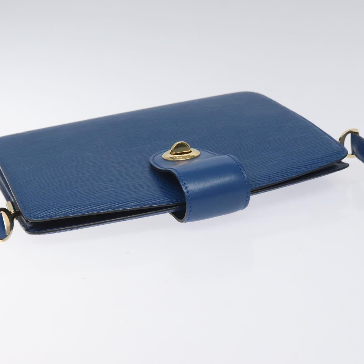 LOUIS VUITTON Epi Capuchin Shoulder Bag Blue M52345 LV Auth 110329