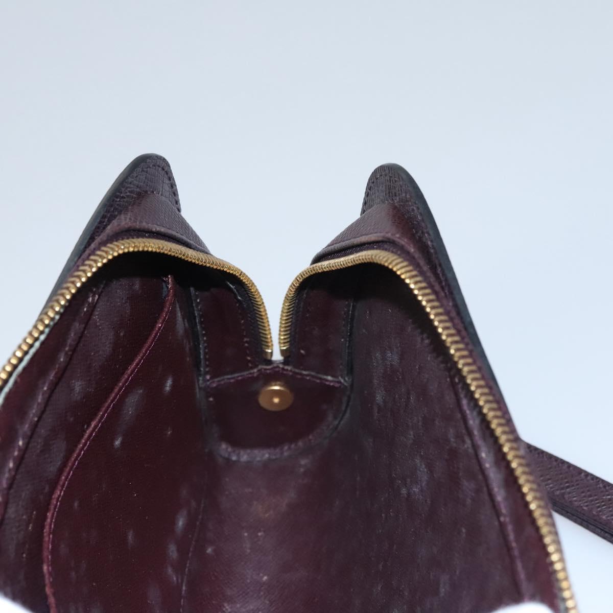 LOUIS VUITTON Taiga Baikal Clutch Bag Acajou M30186 LV Auth 110354