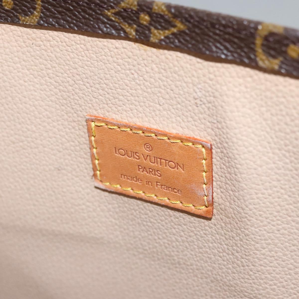 LOUIS VUITTON Monogram Sac Plat Hand Bag M51140 LV Auth 110356