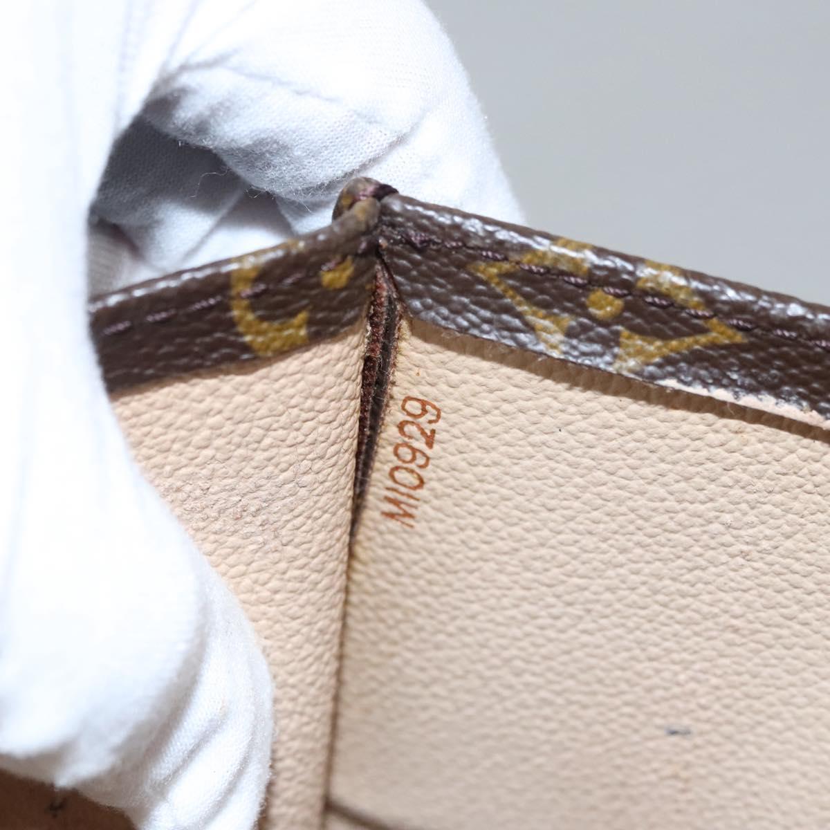 LOUIS VUITTON Monogram Sac Plat Hand Bag M51140 LV Auth 110356