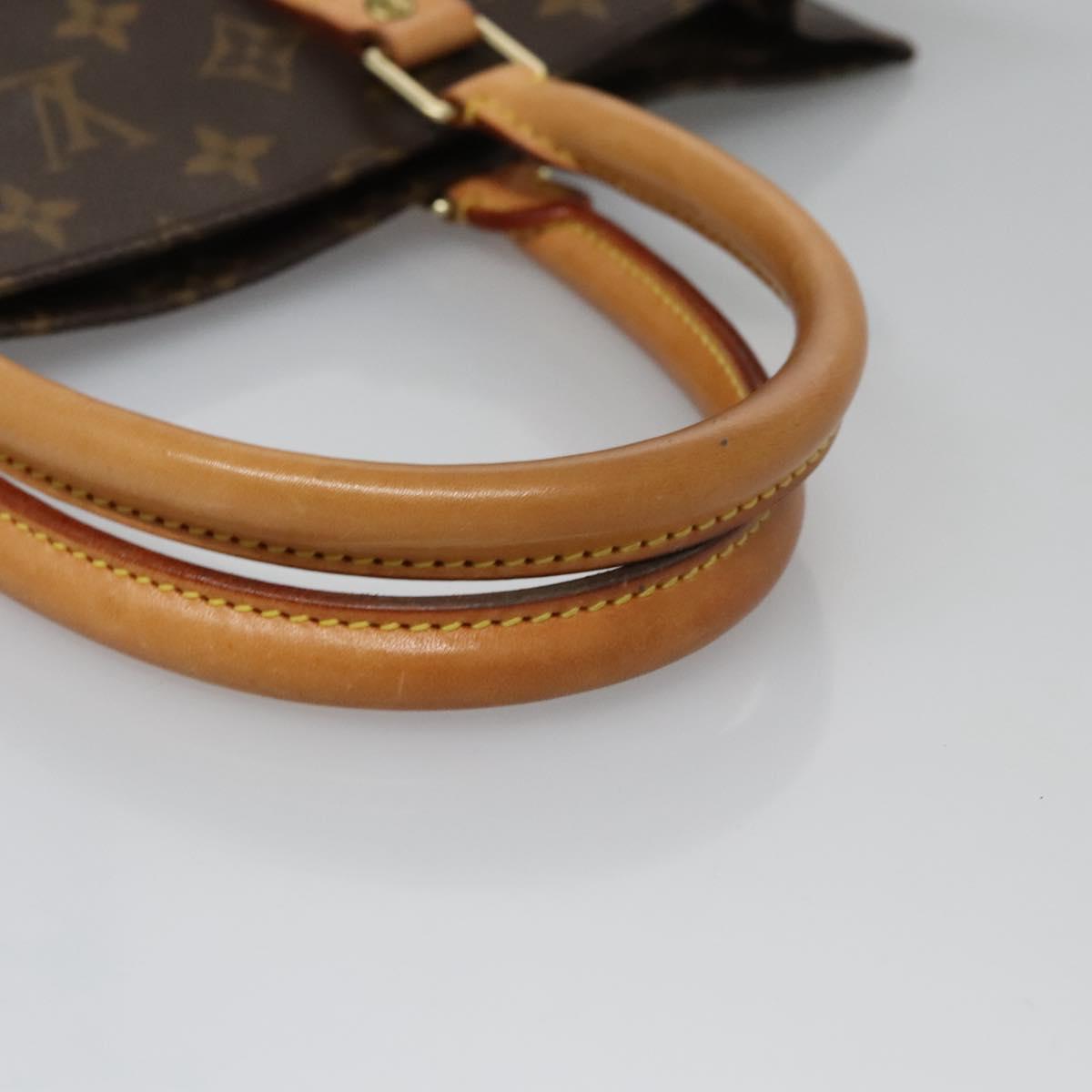LOUIS VUITTON Monogram Sac Plat Hand Bag M51140 LV Auth 110356