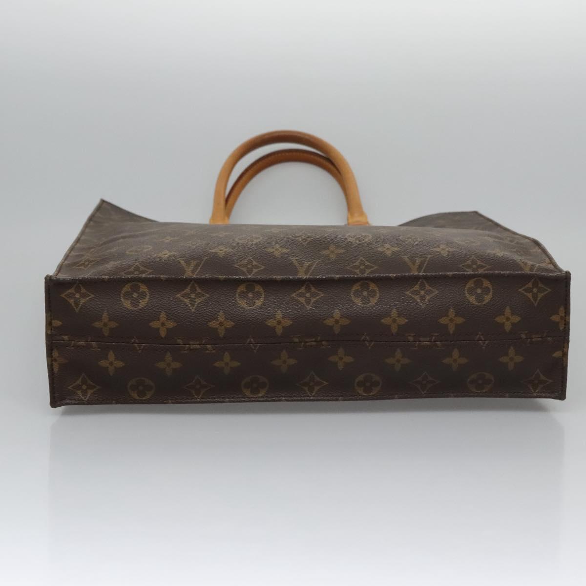 LOUIS VUITTON Monogram Sac Plat Hand Bag M51140 LV Auth 110356