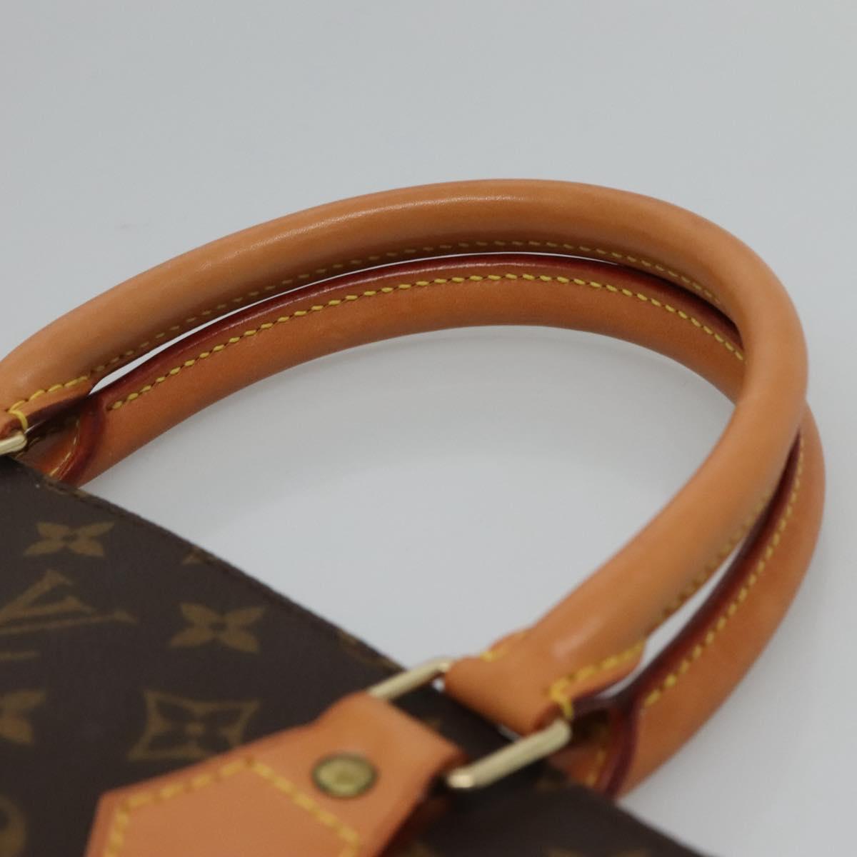 LOUIS VUITTON Monogram Sac Plat Hand Bag M51140 LV Auth 110357