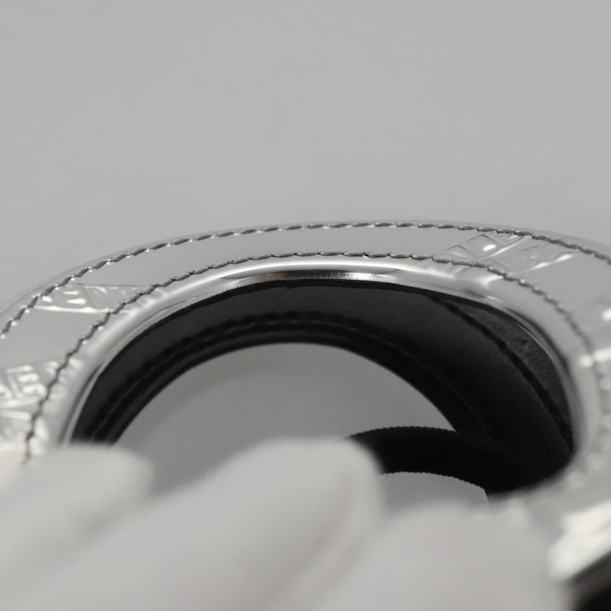 BALENCIAGA Neophone Holder Shoulder Bag Enamel Silver 660787 Auth 110436AV