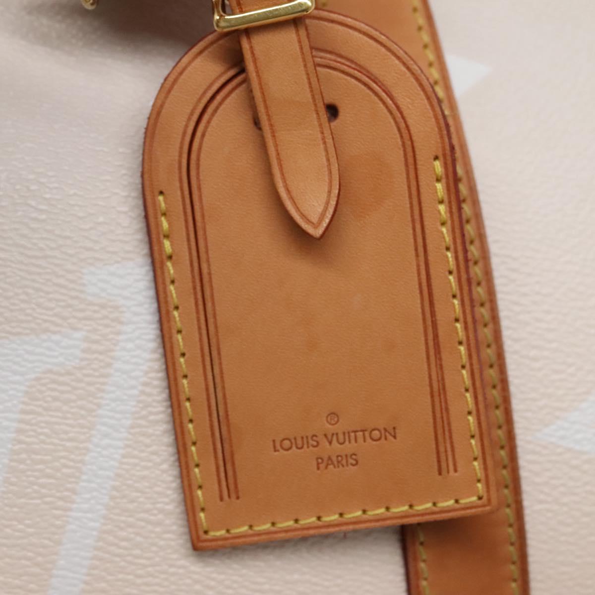 LOUIS VUITTON Monogram Giant Keepall Bandouliere 45 Bag Pink LV Auth 110446SA