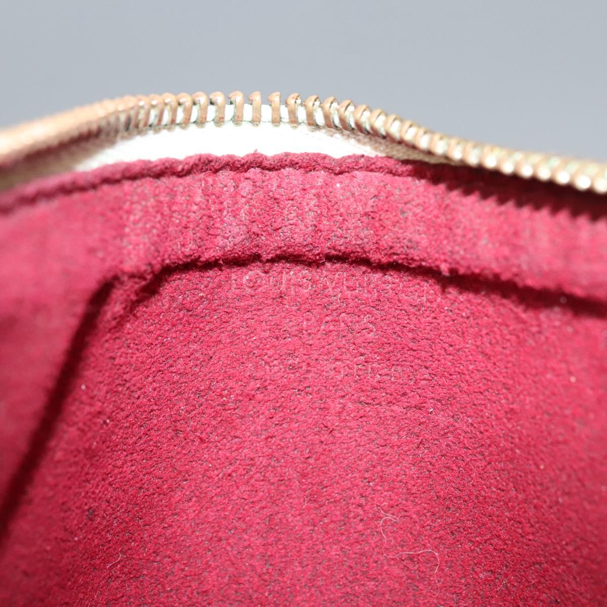 LOUIS VUITTON Monogram Multicolor Pochette MM Pouch White M60028 LV Auth 110453