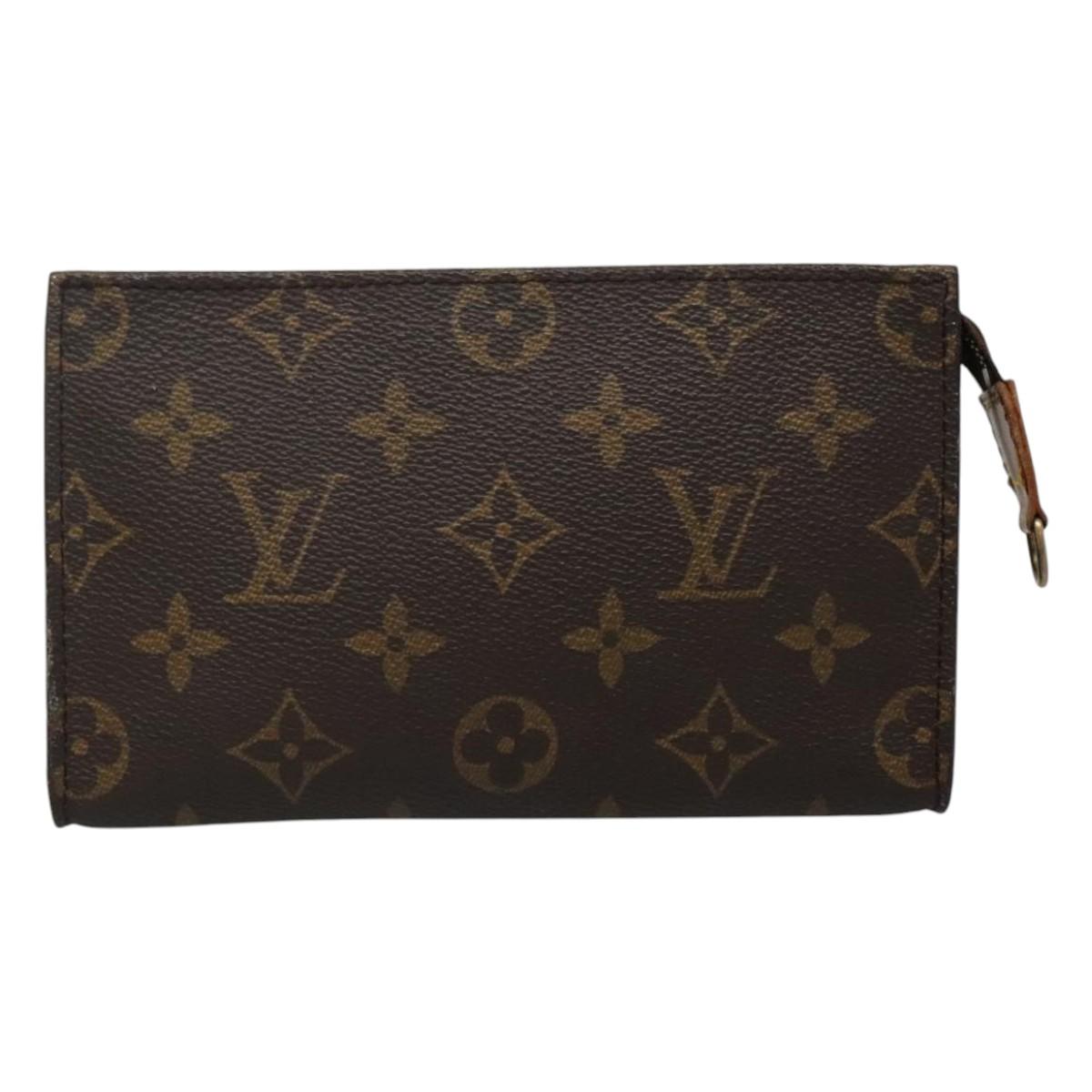LOUIS VUITTON Monogram Bucket PM Accessory Pouch LV Auth 110460