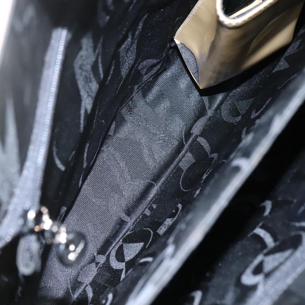 Salvatore Ferragamo Shoulder Bag Patent leather Beige Auth 110481