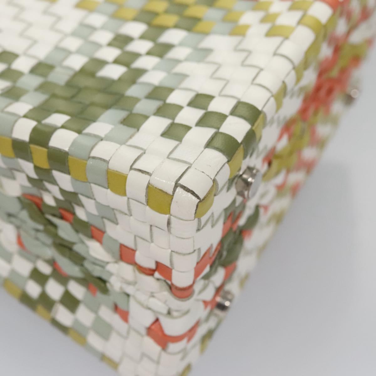 Salvatore Ferragamo Gancini Hand Bag Leather Multicolor Auth 110491AV