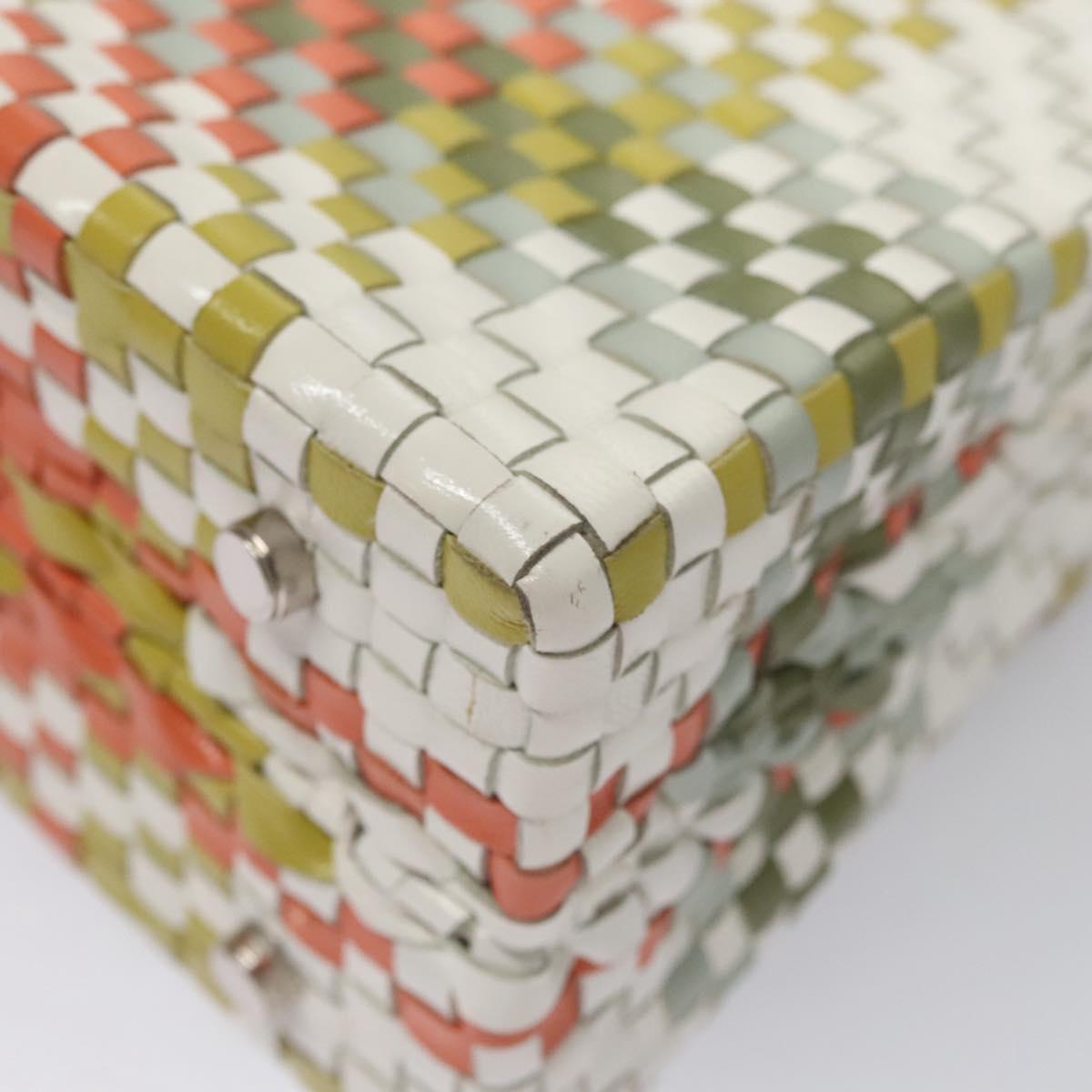 Salvatore Ferragamo Gancini Hand Bag Leather Multicolor Auth 110491AV