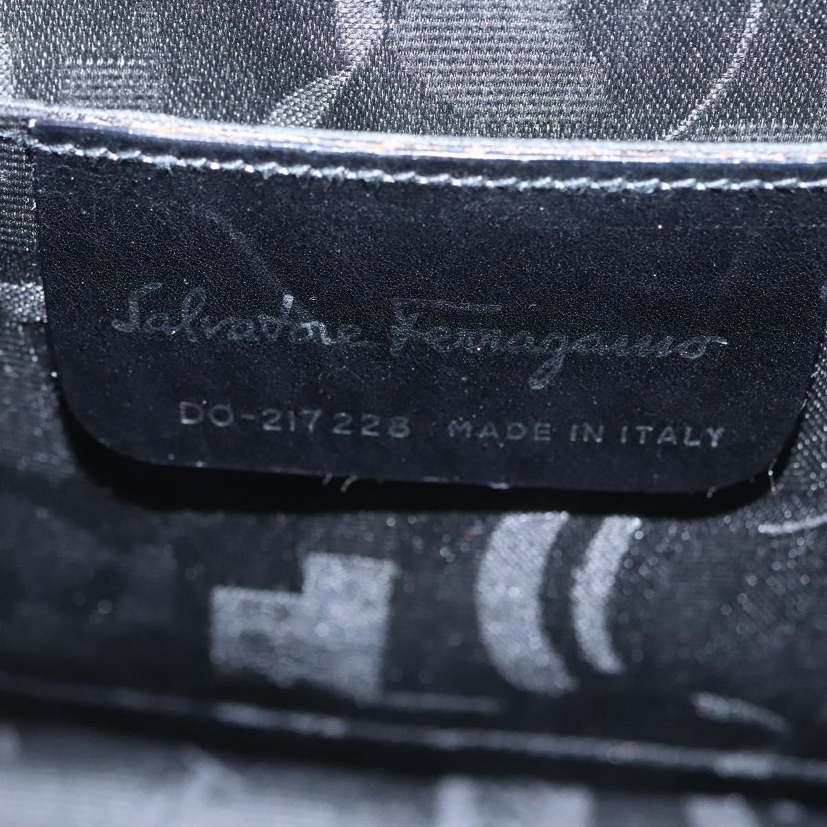 Salvatore Ferragamo Gancini Hand Bag Leather Multicolor Auth 110491AV