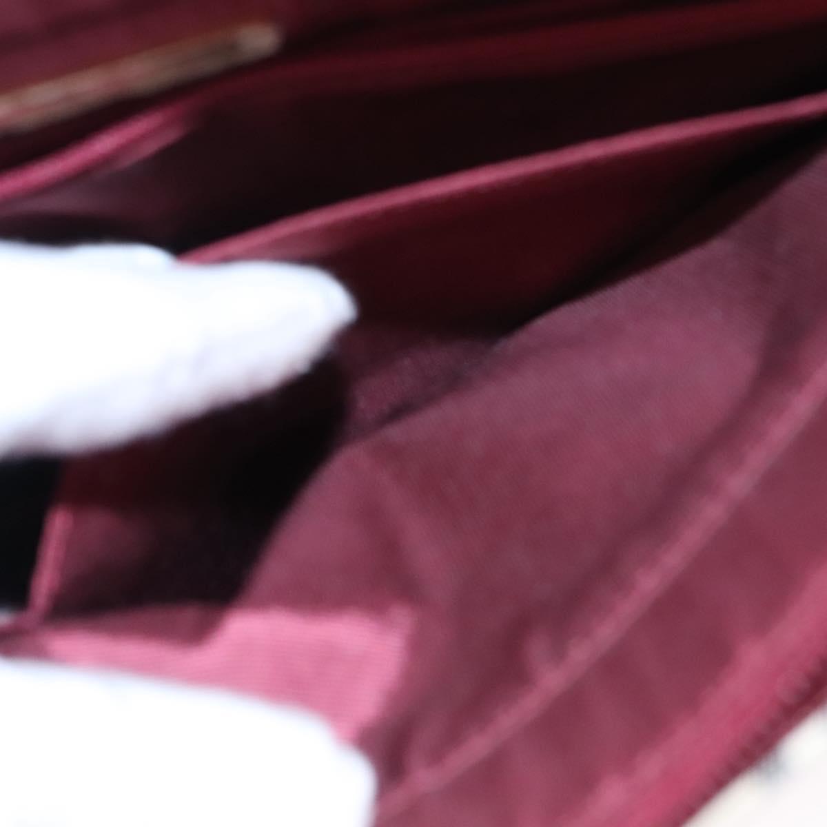 BURBERRY Nova Check Tote Bag Canvas Leather Beige Red gold Auth 110498