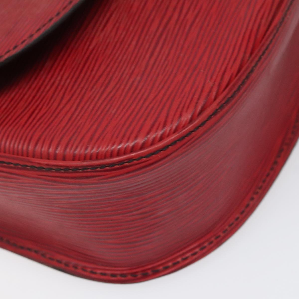 LOUIS VUITTON Epi Saint Cloud GM Shoulder Bag Red M52197 LV Auth 110514
