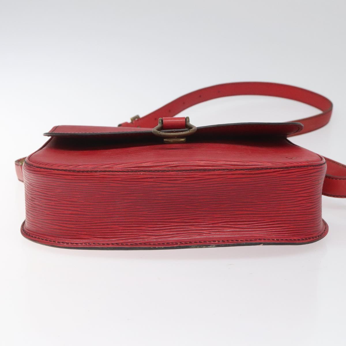 LOUIS VUITTON Epi Saint Cloud GM Shoulder Bag Red M52197 LV Auth 110514
