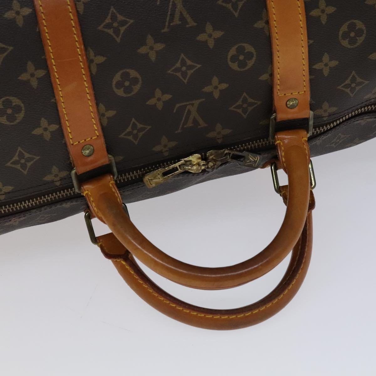 LOUIS VUITTON Monogram Keepall 60 Boston Bag M41422 LV Auth 110530