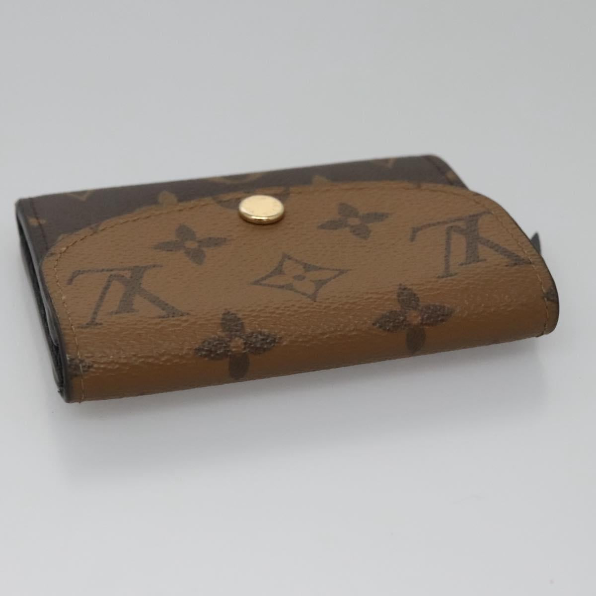 LOUIS VUITTON Monogram Reverse Porte Monnaie Rosary Purse M82333 LV Auth 110581