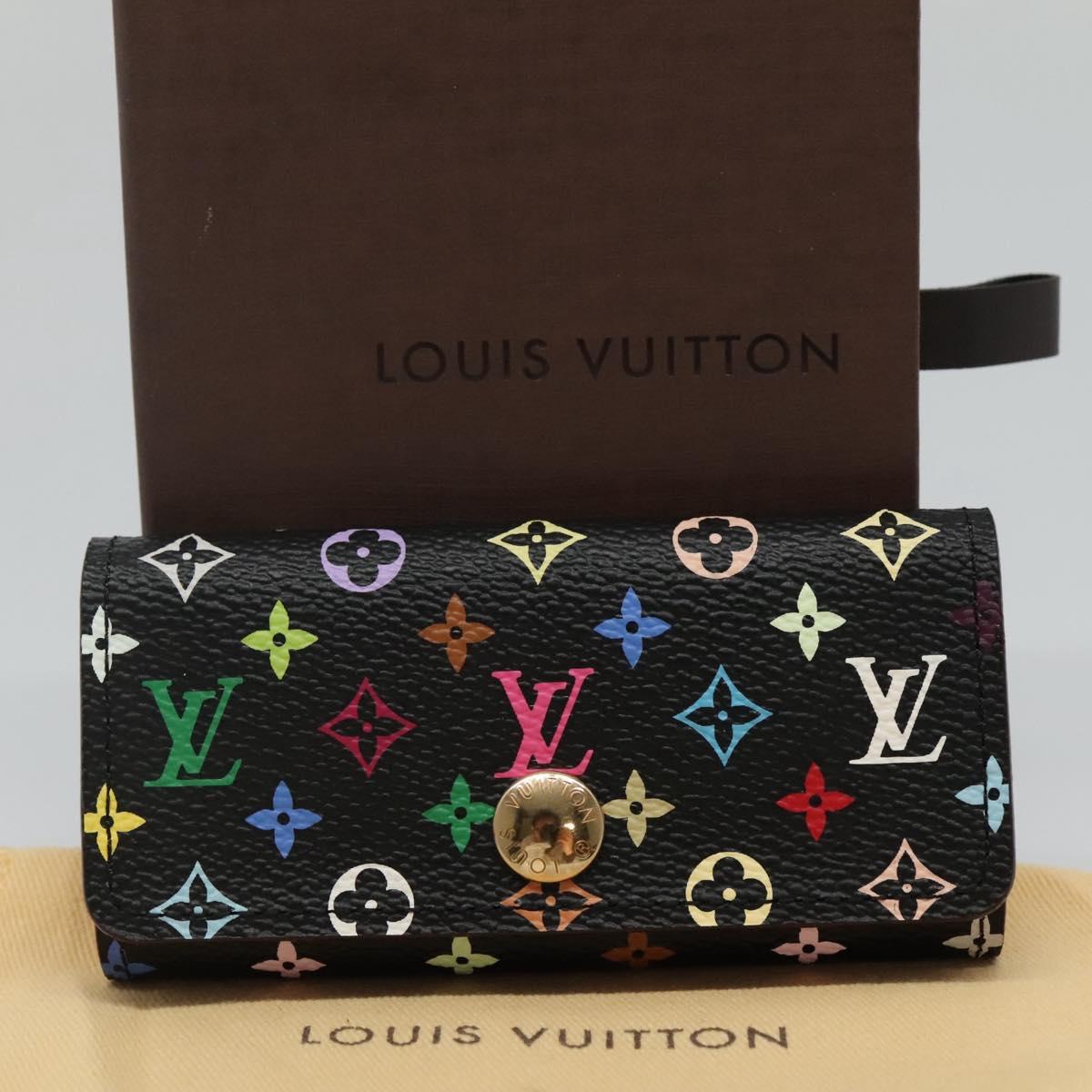 LOUIS VUITTON Monogram Multicolor Multi Cles 4 Key Case M93732 LV Auth 110582AV