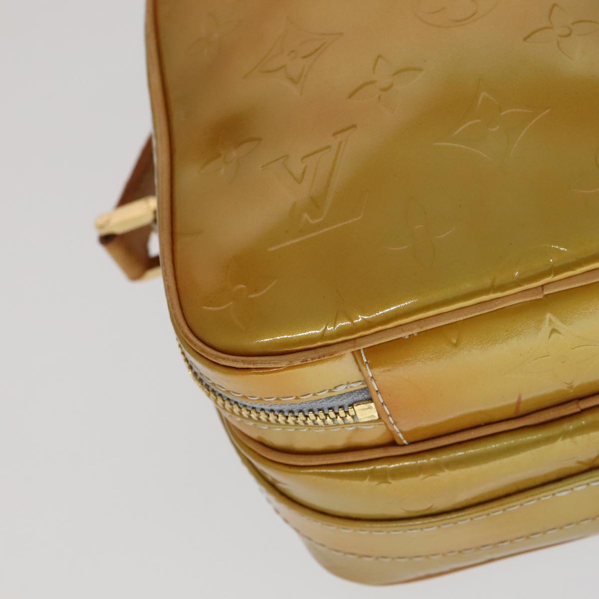 LOUIS VUITTON Monogram Vernis Wooster Shoulder Bag Gris M91036 LV Auth 110625