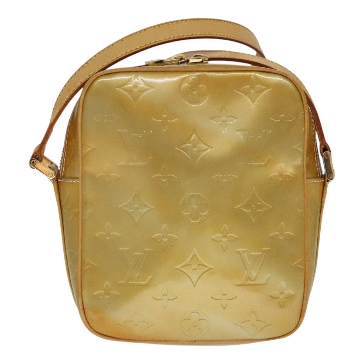 LOUIS VUITTON Monogram Vernis Wooster Shoulder Bag Gris M91036 LV Auth 110625