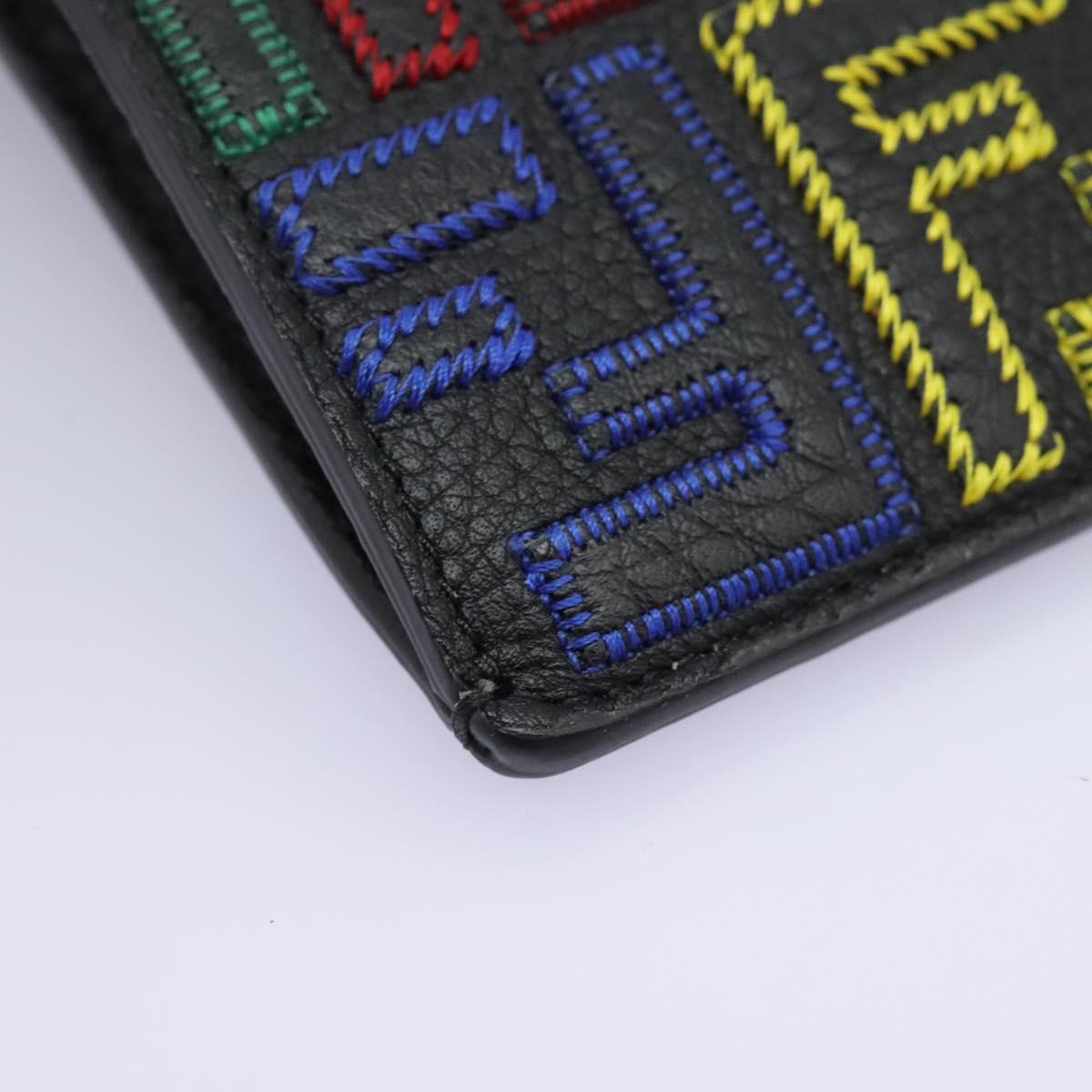 FENDI Zucca Canvas Smartphone Pochette Pouch Black Auth 110673V