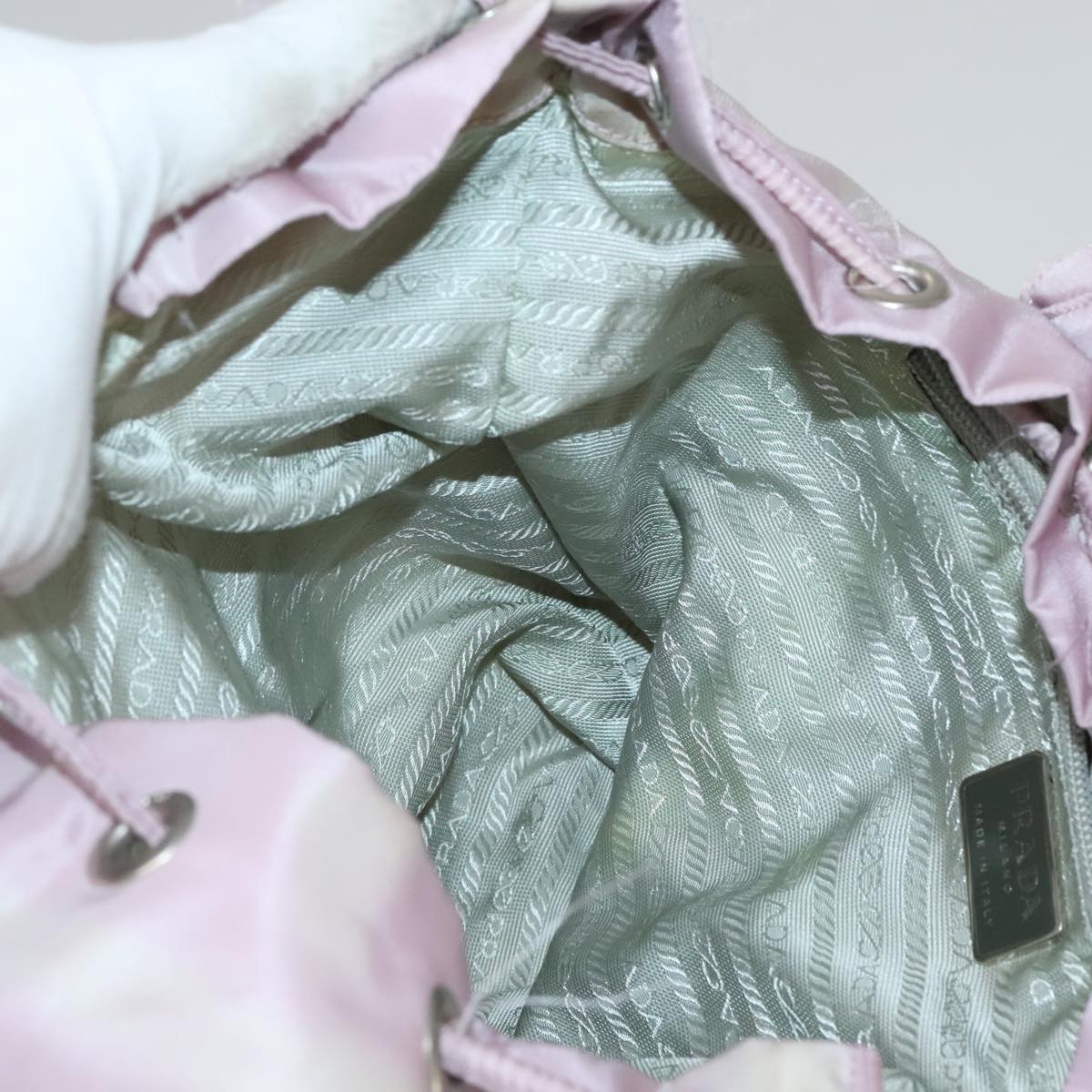 PRADA Backpack Nylon Pink Auth 110692