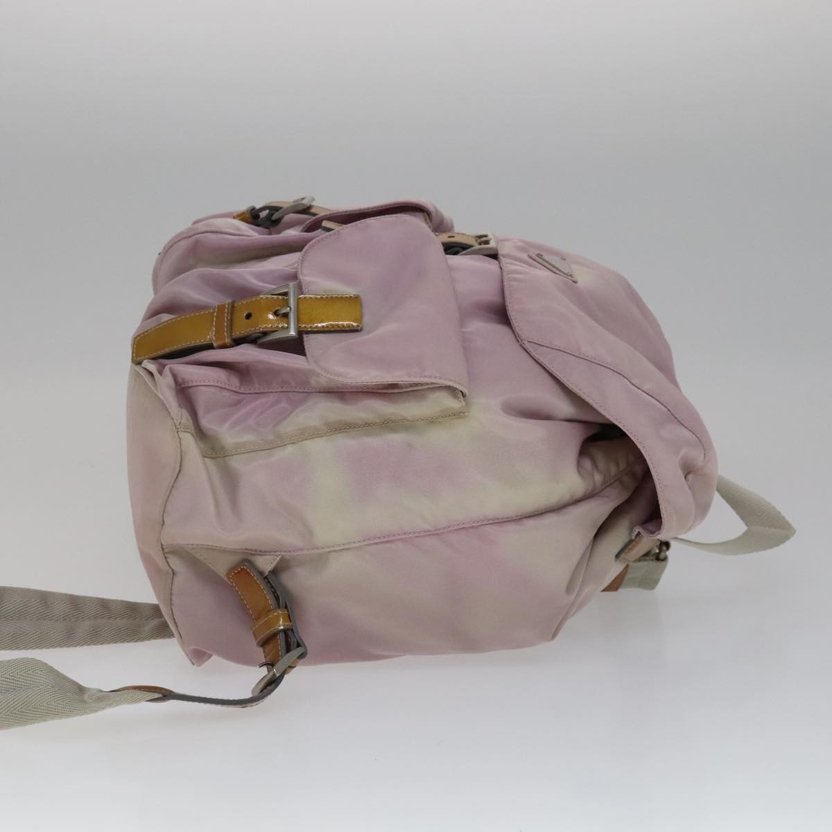 PRADA Backpack Nylon Pink Auth 110692