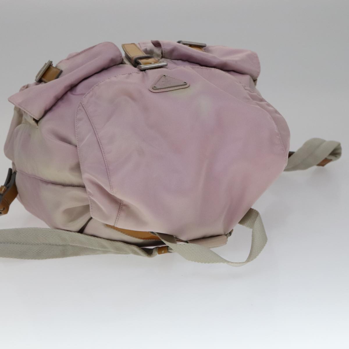 PRADA Backpack Nylon Pink Auth 110692