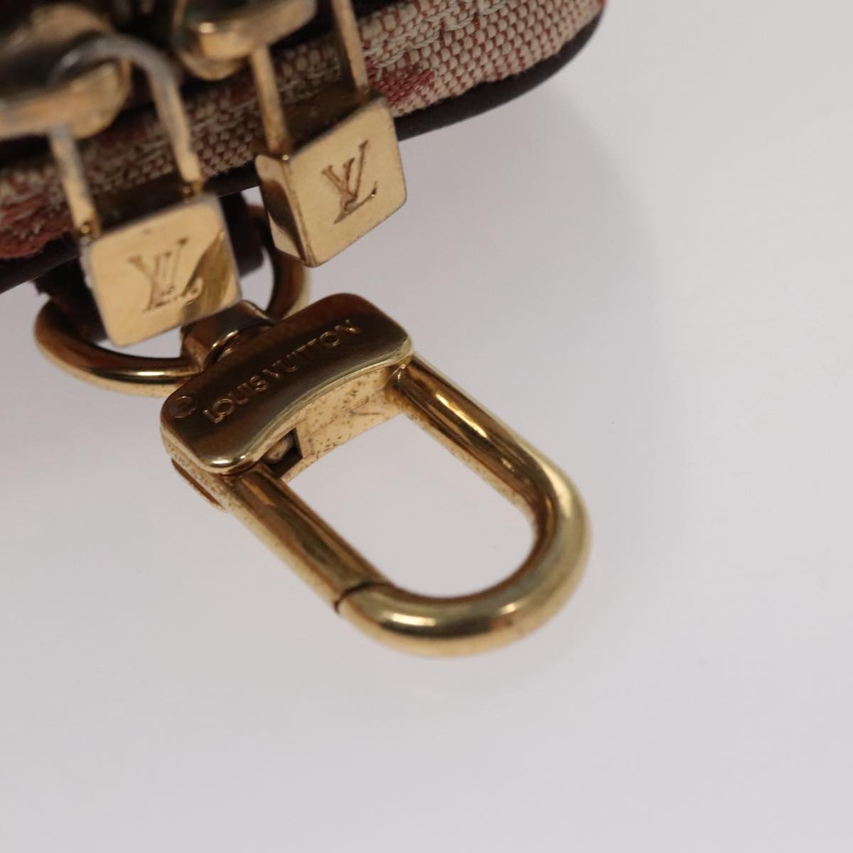 LOUIS VUITTON Monogram Mini Usu Digital Pouch Red M60001 LV Auth 110736