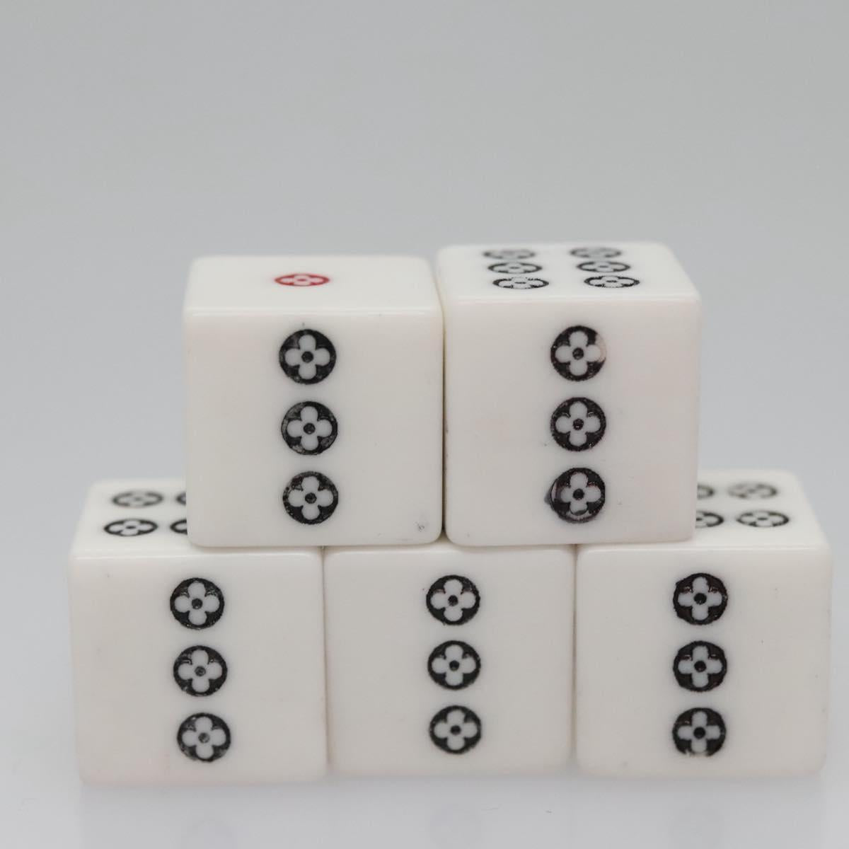 LOUIS VUITTON Monogram Dice Playing Cards set LV Auth 110738S