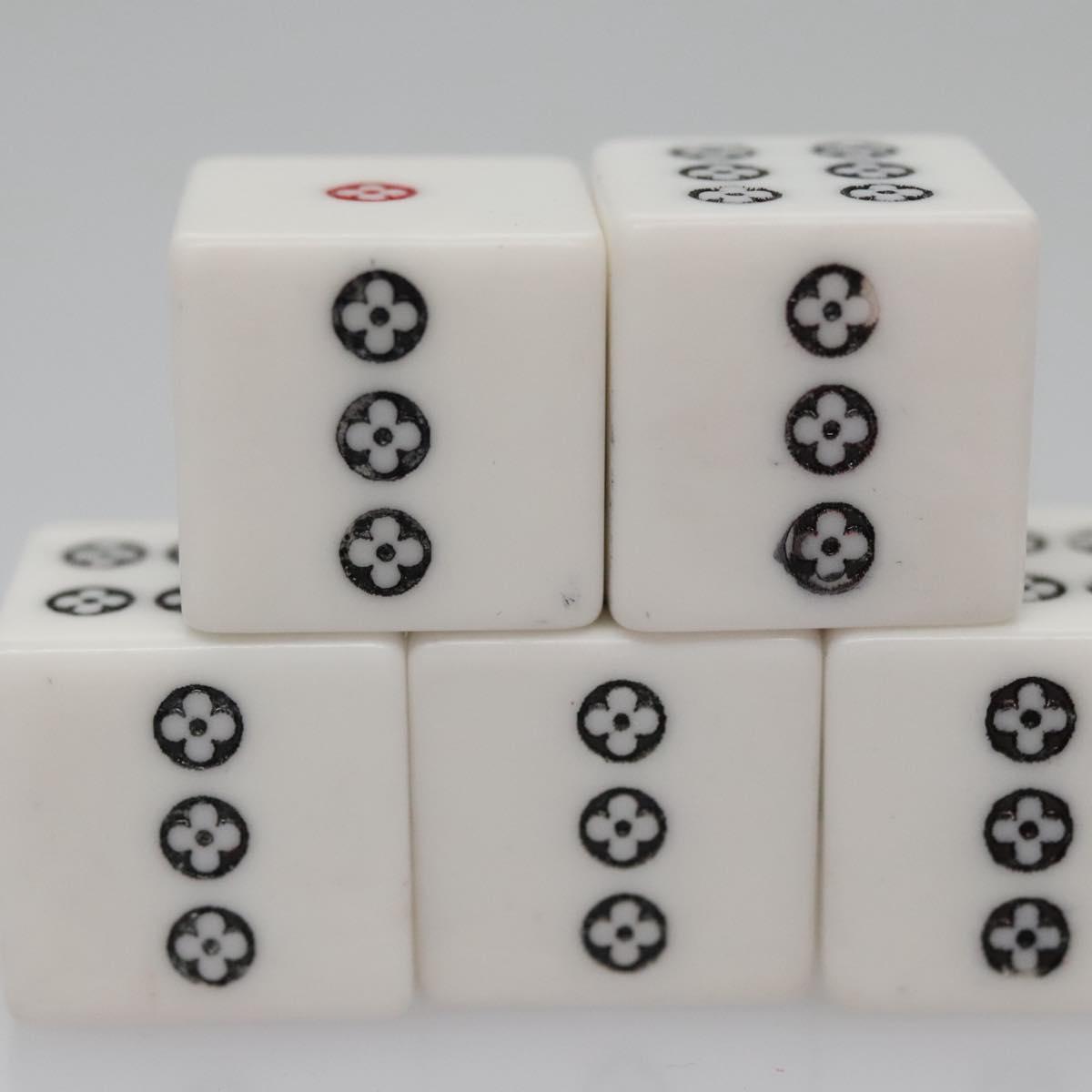 LOUIS VUITTON Monogram Dice Playing Cards set LV Auth 110738S