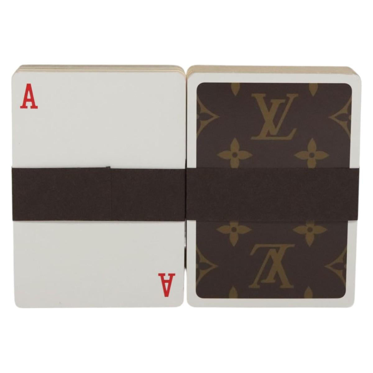 LOUIS VUITTON Monogram Dice Playing Cards set LV Auth 110738S
