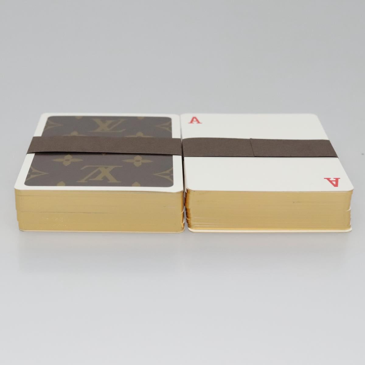 LOUIS VUITTON Monogram Dice Playing Cards set LV Auth 110738S