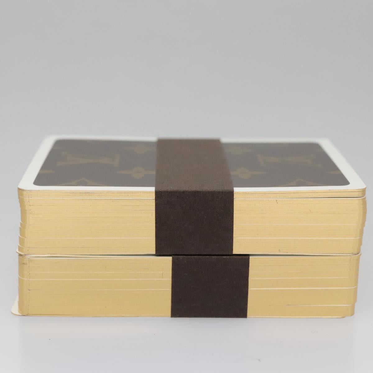 LOUIS VUITTON Monogram Dice Playing Cards set LV Auth 110738S