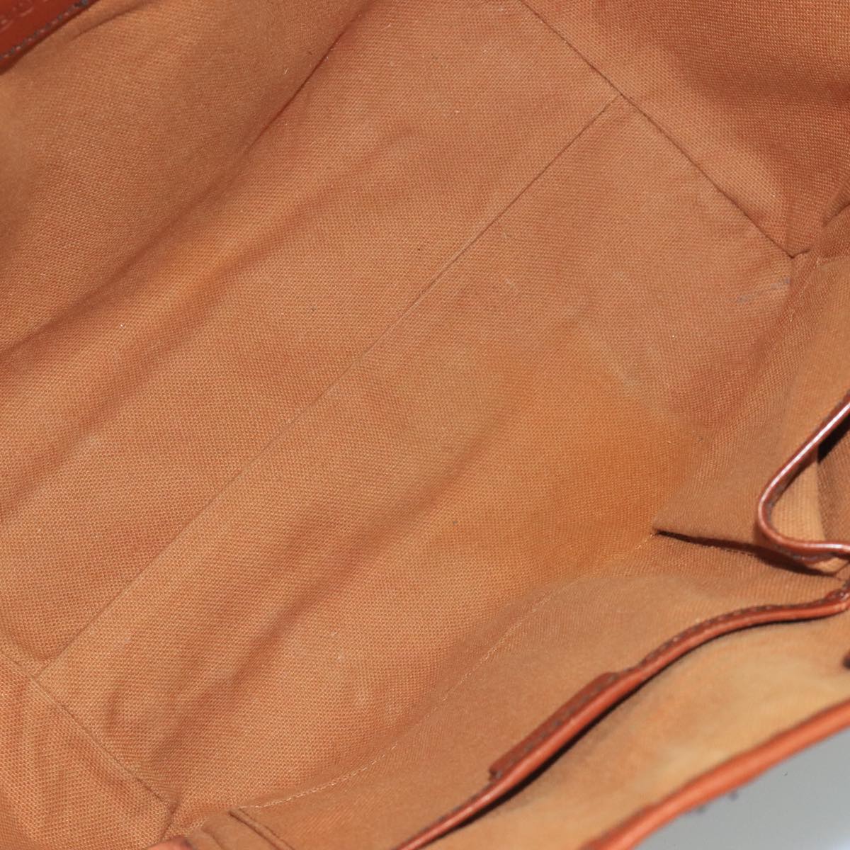 BURBERRY Nova Check Shoulder Bag PVC Suede Beige Brown gold Auth 110833