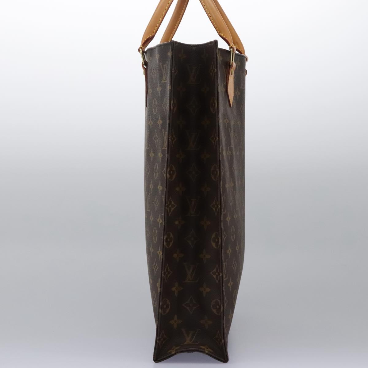 LOUIS VUITTON Monogram Sac Plat Hand Bag M51140 LV Auth 110857